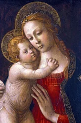 Virgin and Child - Master of Tondo Miller - Italian Primitive of the 15th Century